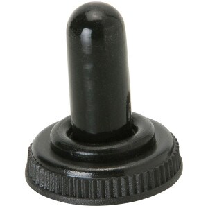 Rubber Toggle Switch Boot with Retention Washer - M12 Threads